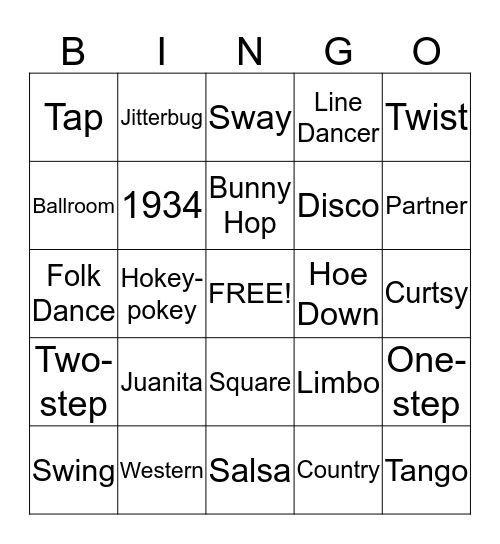 Juanita's Birthday Bingo Card