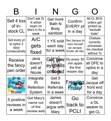 TruVision Bingo Card