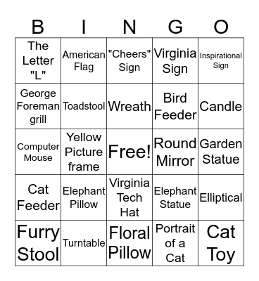 Quarantine Bingo Card