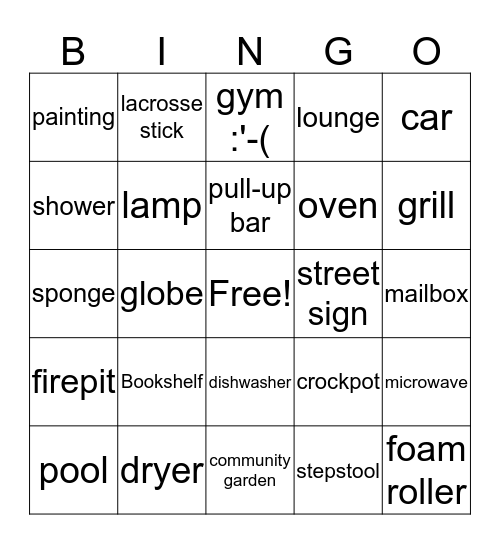 Around the Apt building ULDPT-Lifespan Bingo Card