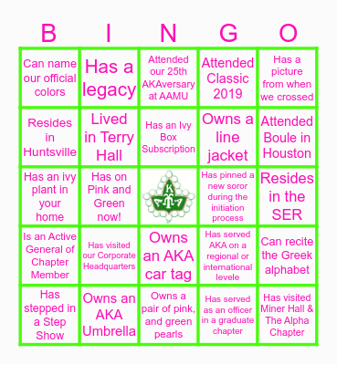 29 MIA: The Great Escape Bingo Card