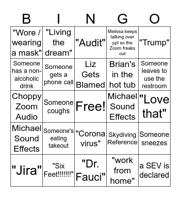 Bingo for Greater Good Bingo Card