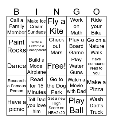 Quarantine Bingo Card