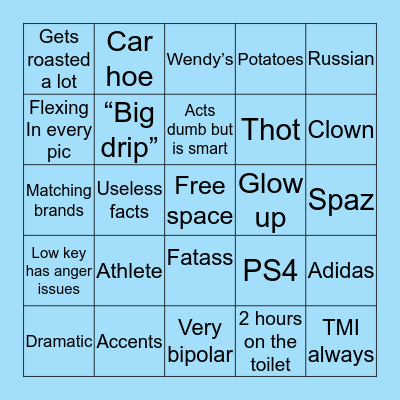 Val’s Bingo Card