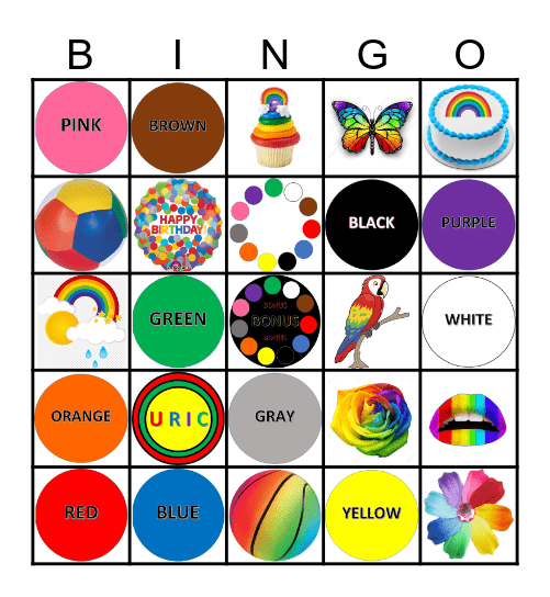 PAPA'S RAINBOW BINGO Card