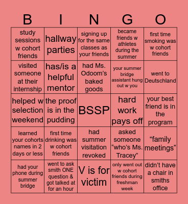 karsh stem scholar Bingo Card