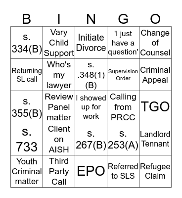 Phone Bingo Card