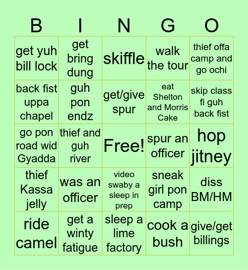 Prospect College Edition Bingo Card