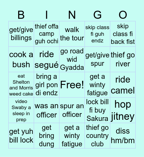 PROSPECT COLLEGE EDITION! Bingo Card