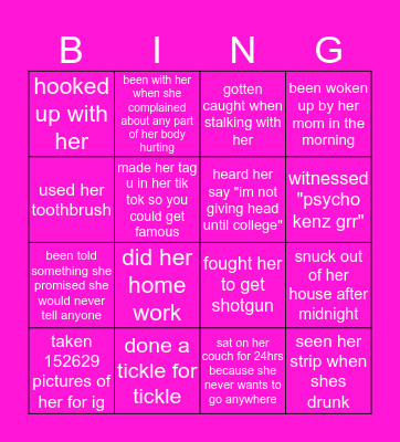 McFabulous Bingo Card