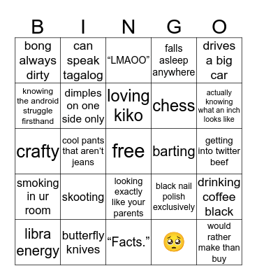 jerri! Bingo Card