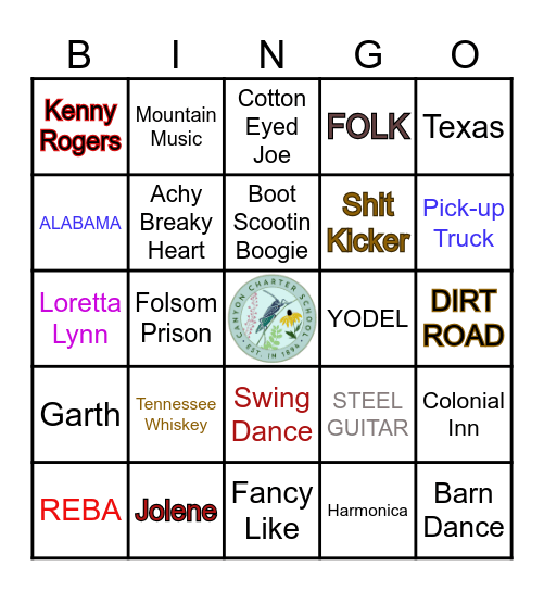 CLASSIC COUNTRY Bingo Card