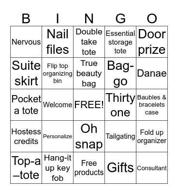 BAGO Bingo Card