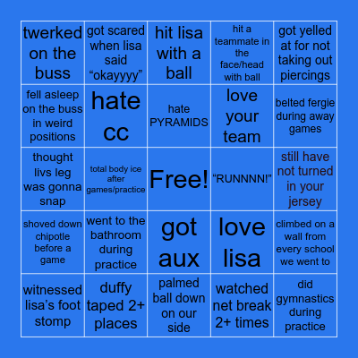 Bucs Voll Bingo! Bingo Card