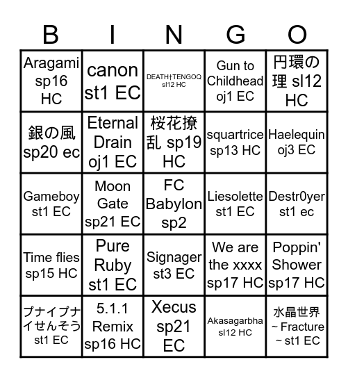 NYannurs Bingo! Bingo Card