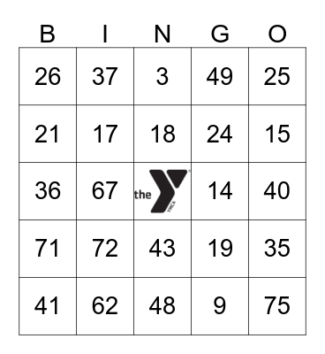 DARIEN YMCA VACATION CAMP Bingo Card