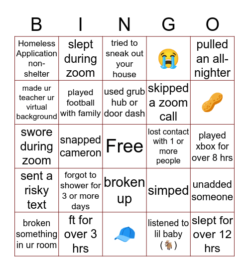 🦘’s Bingo Card