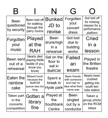 RCMJD Bingo Card