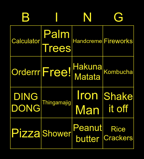 Voicebooking BINGOOOO Bingo Card