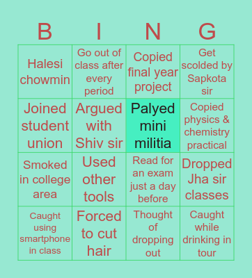 BSET Alumni Bingo Card