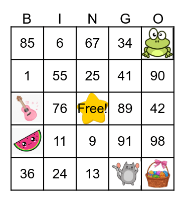 EASTER BINGO 2020 Bingo Card