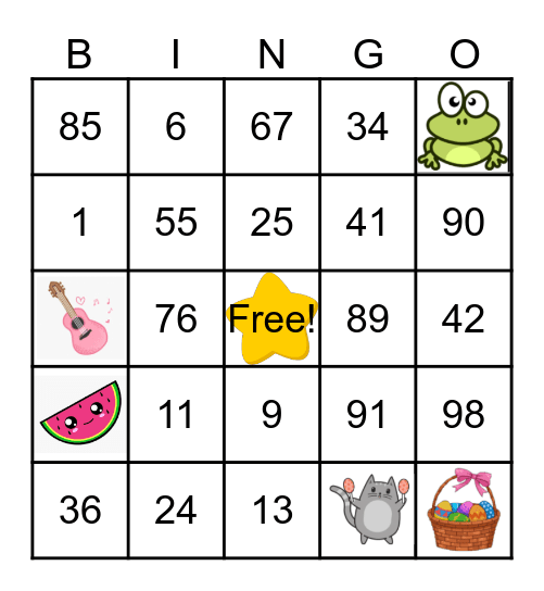 EASTER BINGO 2020 Bingo Card