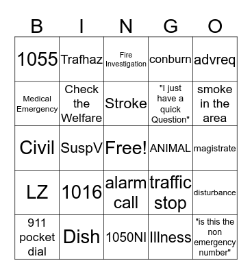 Dispatch Bingo Card