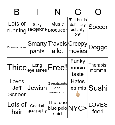 Max Bingo Card