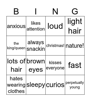 rafiki! Bingo Card