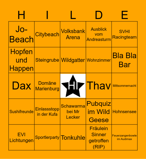 Hildesheim Bingo Card