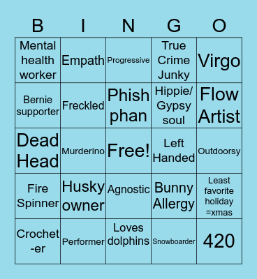 How alike are you to: Jasmine Bingo Card