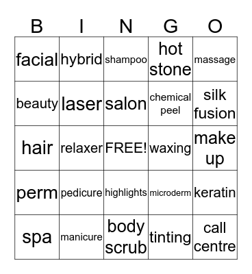 Beauty Boardroom Bingo! Bingo Card
