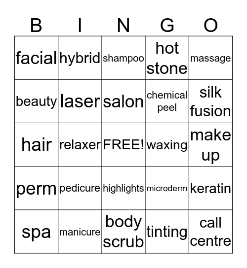 Beauty Boardroom Bingo! Bingo Card