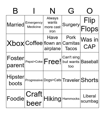 Thomas Bingo Card