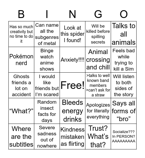 ¿Kayy? Bingo Card