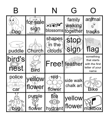 We miss you Bingo Card