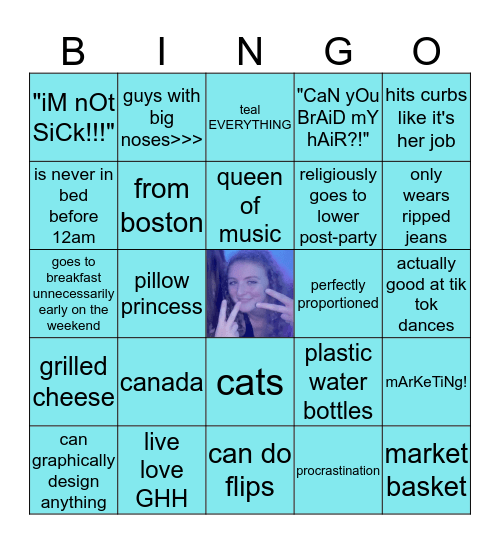 Kayla Bingo Card