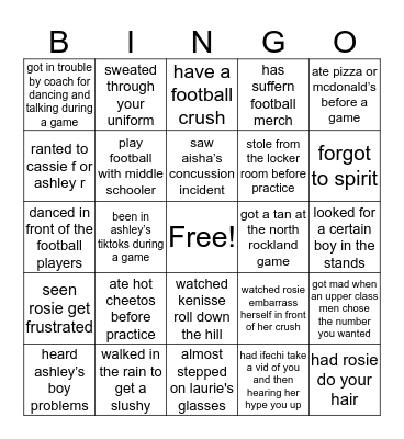 Cheer Babes🤪 Bingo Card
