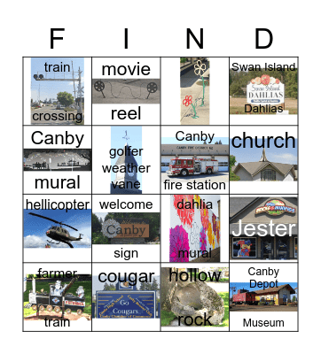 CANBY BINGO Card