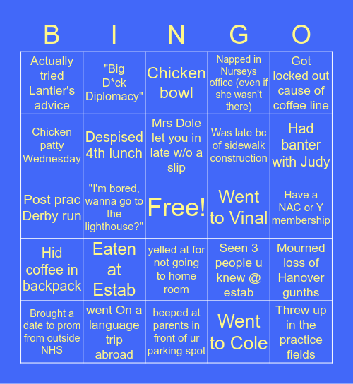 NORWELL BINGO Card