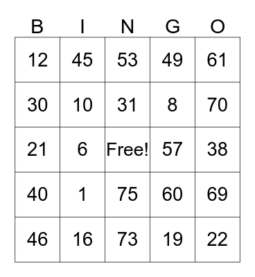 "Not So Business" Business after Hours Bingo Card