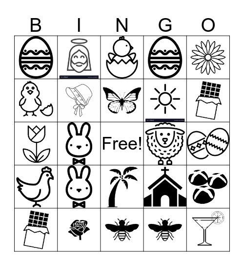 EASTER Bingo Card