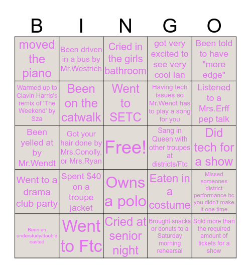 T4763 Bingo!! Bingo Card