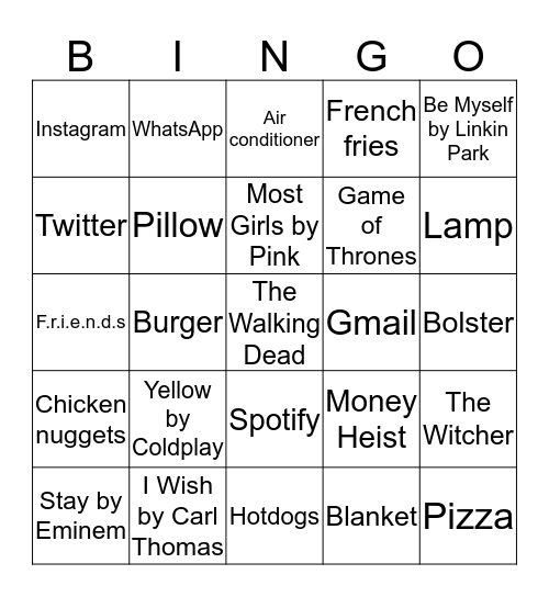 THEGARRlSON's Bingo Card