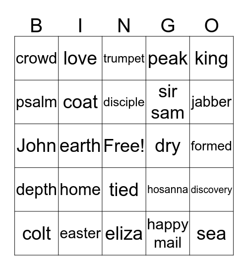 Breezeway Bingo Card