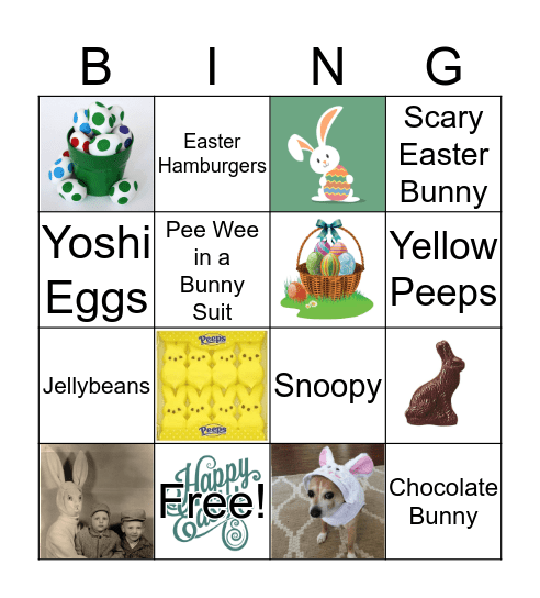 Happy Easter! Bingo Card