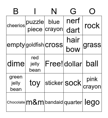Easter Egg Hunt Bingo Card