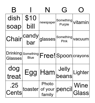 Fun Bingo Card