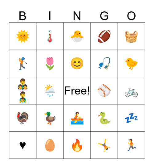 EASTER BINGO Card