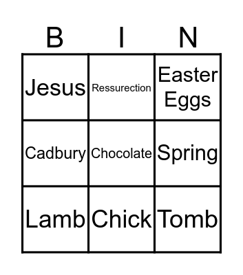 EASTER BONANZA Bingo Card